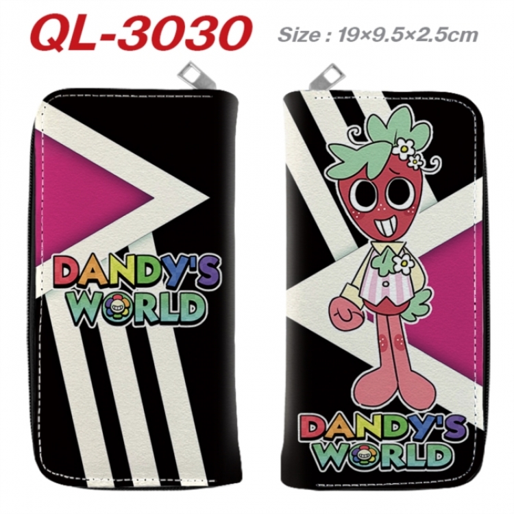 Dandy's World Anime peripheral PU leather full-color long zippered wallet 19.5x9.5x2.5cm