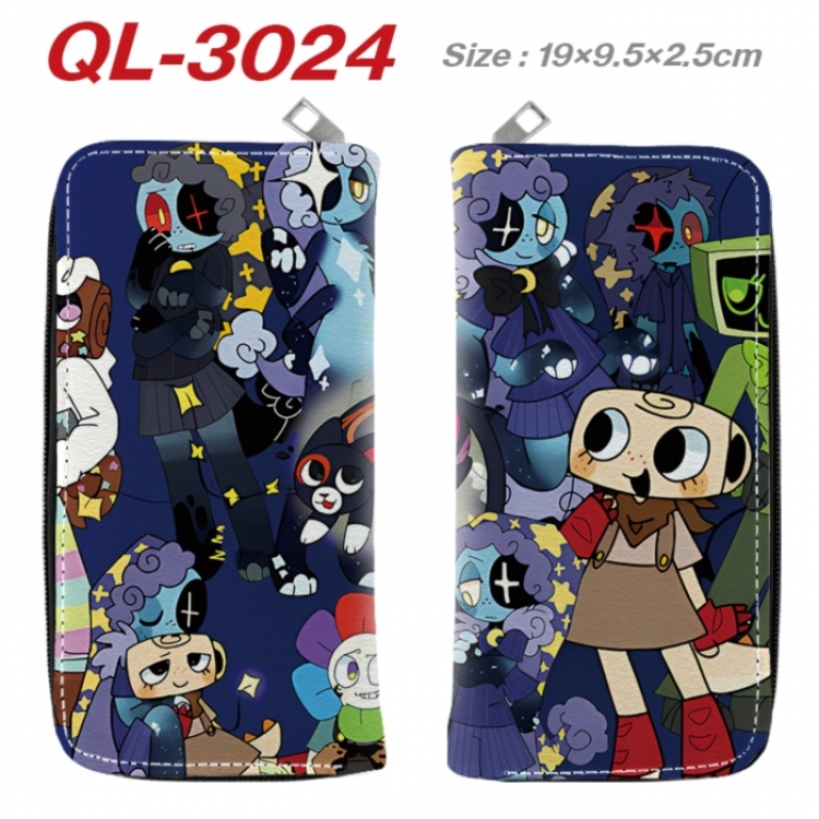 Dandy's World Anime peripheral PU leather full-color long zippered wallet 19.5x9.5x2.5cm