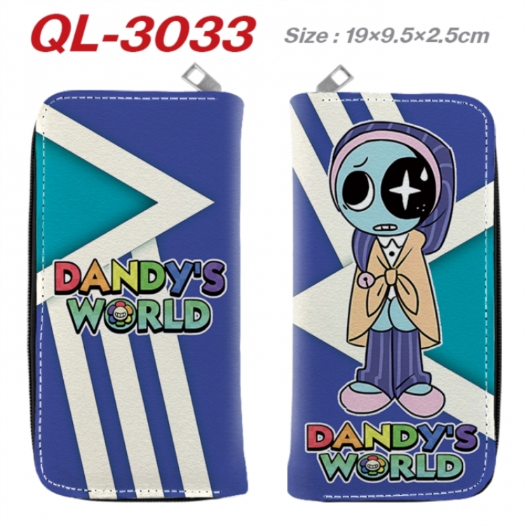 Dandy's World Anime peripheral PU leather full-color long zippered wallet 19.5x9.5x2.5cm