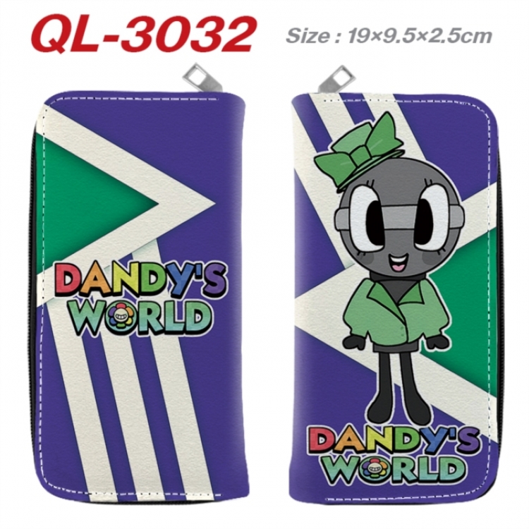 Dandy's World Anime peripheral PU leather full-color long zippered wallet 19.5x9.5x2.5cm
