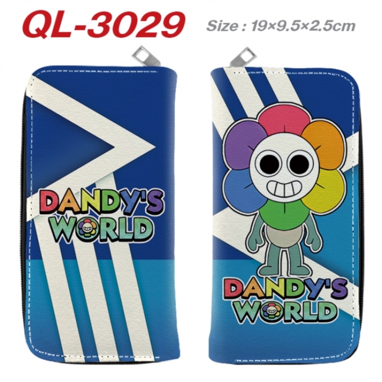Dandy's World Anime peripheral PU leather full-color long zippered wallet 19.5x9.5x2.5cm