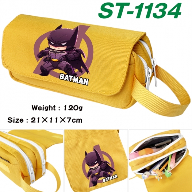 Marvel Anime waterproof canvas portable double-layer pencil bag cosmetic bag 21x11x7cm