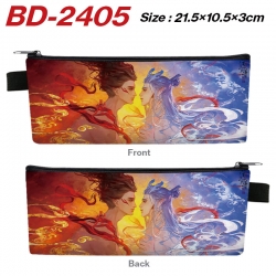 Nezha Anime PU Leather Zipper ...