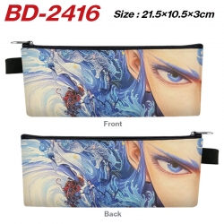Nezha Anime PU Leather Zipper ...