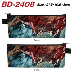 Nezha Anime PU Leather Zipper ...