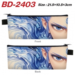 Nezha Anime PU Leather Zipper ...