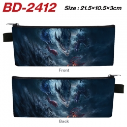 Nezha Anime PU Leather Zipper ...