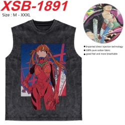 EVA Anime pure cotton wash ves...