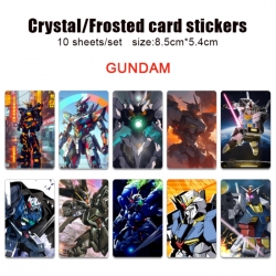 Gundam Frosted anime crystal b...