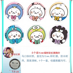 sanrio Anime Rainbow Mask Badg...