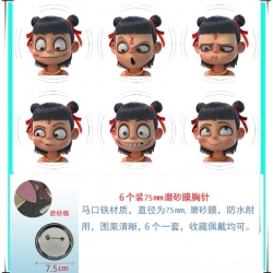 Nezha Anime Matte film brooch ...