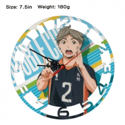 Haikyuu!! Anime print alarm cl...