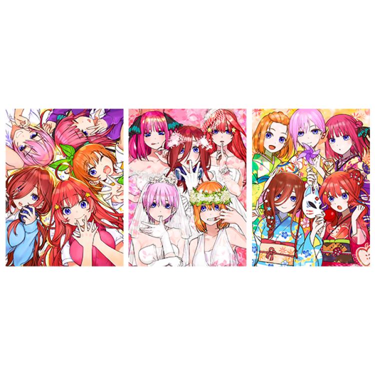 The Quintessential Q 3D anime gradient 3D painting decoration poster 41x31cm