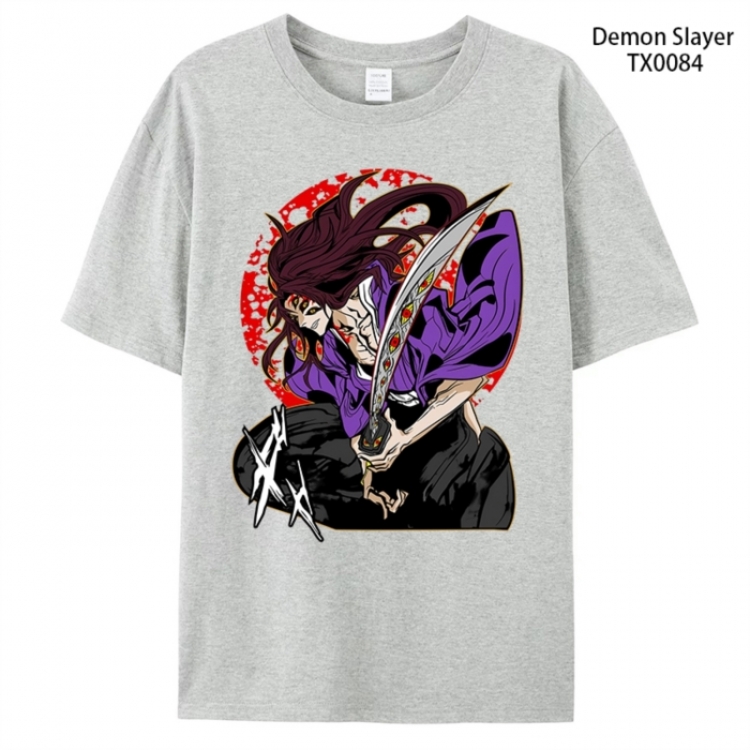 Demon Slayer Kimets Anime peripheral printed pure cotton T-shirt from S to 4XL TX0084-2