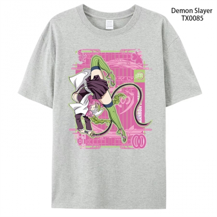 Demon Slayer Kimets Anime peripheral printed pure cotton T-shirt from S to 4XL TX0085-2