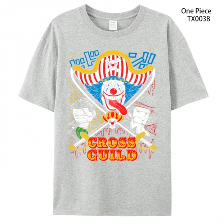 One Piece Anime peripheral printed pure cotton T-shirt from S to 4XL