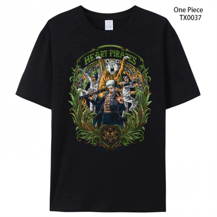 One Piece Anime peripheral printed pure cotton T-shirt from S to 4XL