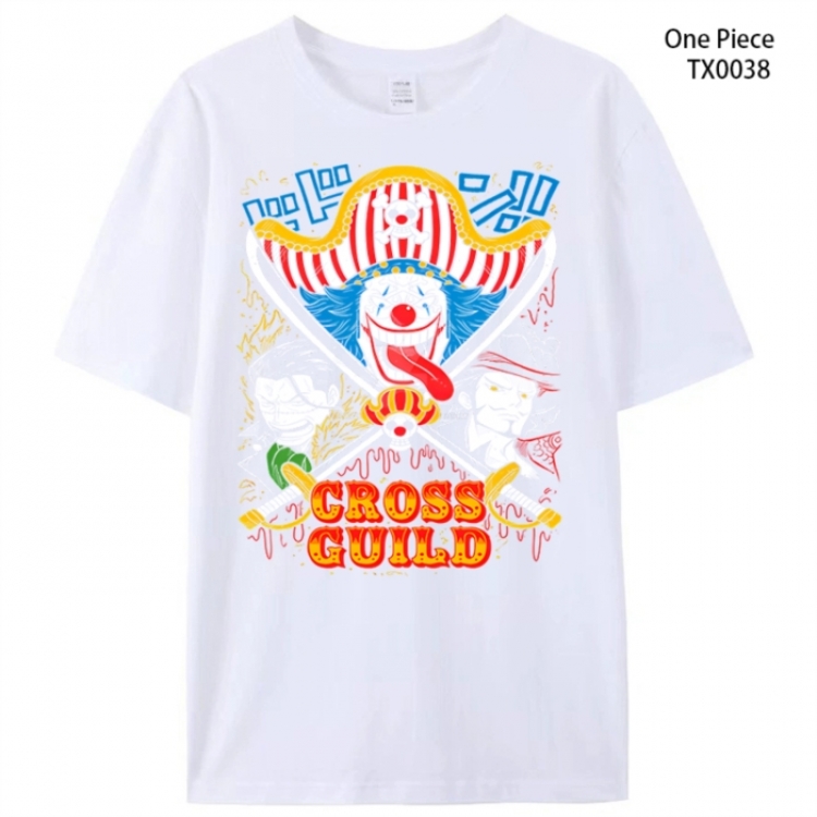 One Piece Anime peripheral printed pure cotton T-shirt from S to 4XL