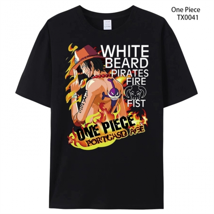 One Piece Anime peripheral printed pure cotton T-shirt from S to 4XL
