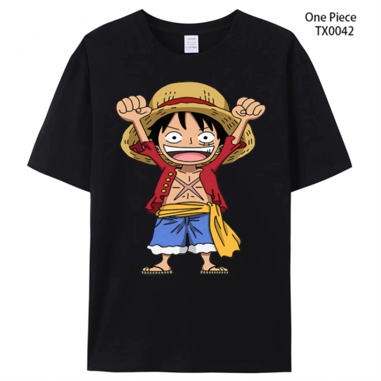 One Piece Anime peripheral printed pure cotton T-shirt from S to 4XL