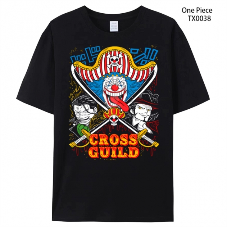 One Piece Anime peripheral printed pure cotton T-shirt from S to 4XL