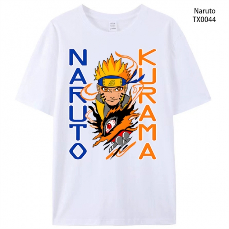 Naruto Anime peripheral printed pure cotton T-shirt from S to 4XL