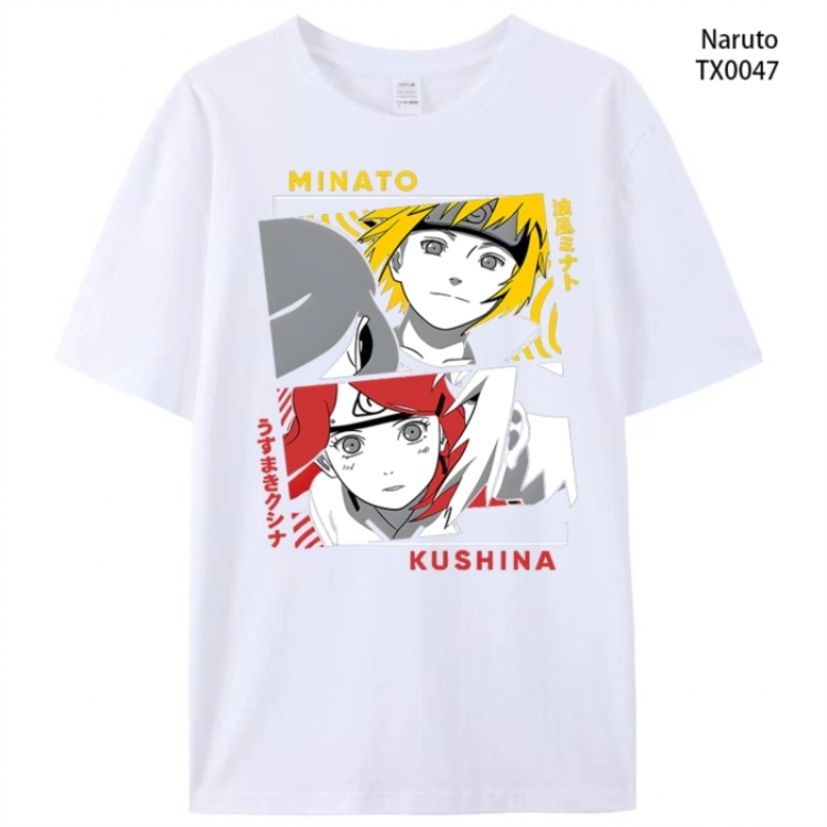 Naruto Anime peripheral printed pure cotton T-shirt from S to 4XL