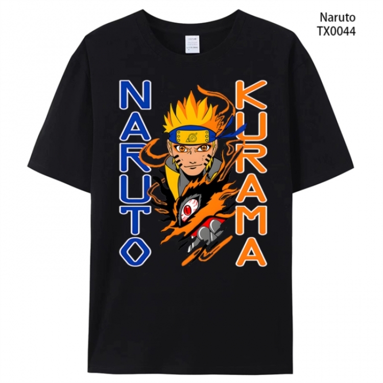 Naruto Anime peripheral printed pure cotton T-shirt from S to 4XL