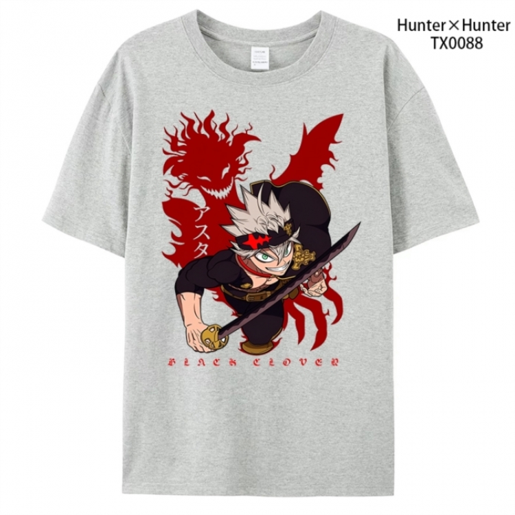HunterXHunter Anime peripheral printed pure cotton T-shirt from S to 4XL