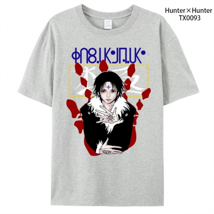 HunterXHunter Anime peripheral printed pure cotton T-shirt from S to 4XL