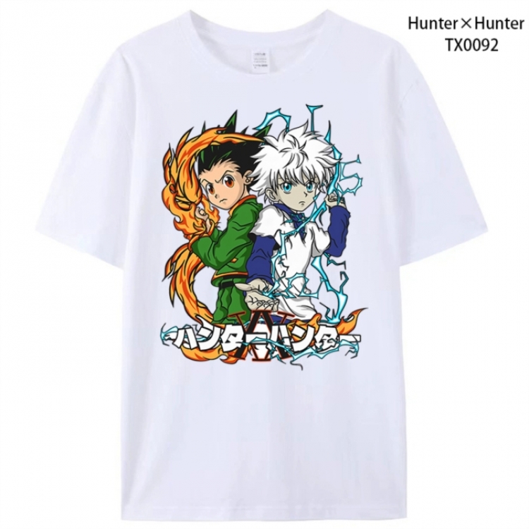 HunterXHunter Anime peripheral printed pure cotton T-shirt from S to 4XL