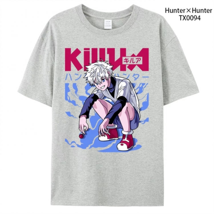 HunterXHunter Anime peripheral printed pure cotton T-shirt from S to 4XL