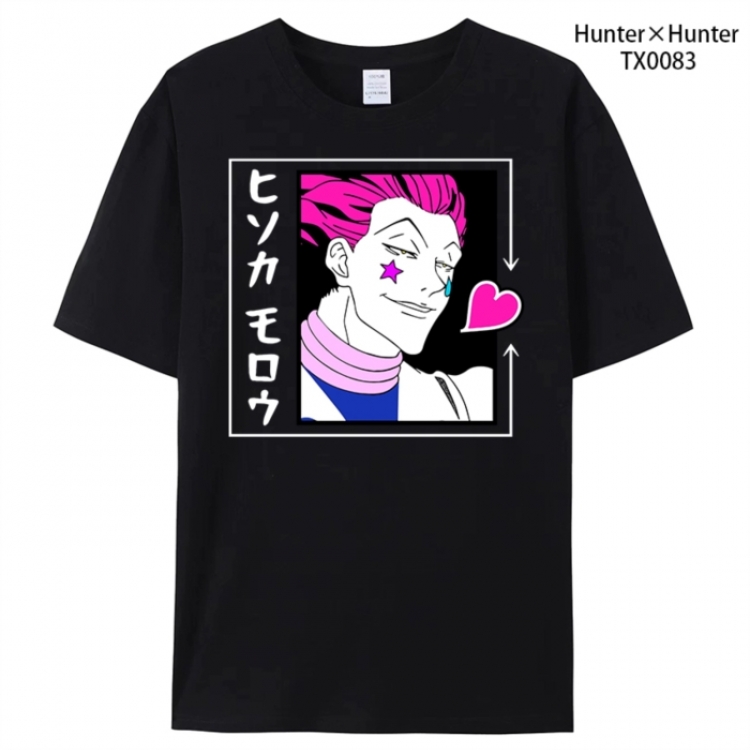 HunterXHunter Anime peripheral printed pure cotton T-shirt from S to 4XL