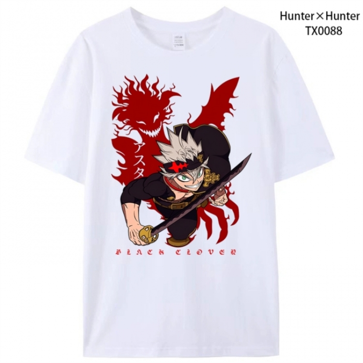 HunterXHunter Anime peripheral printed pure cotton T-shirt from S to 4XL