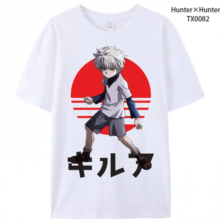 HunterXHunter Anime peripheral printed pure cotton T-shirt from S to 4XL