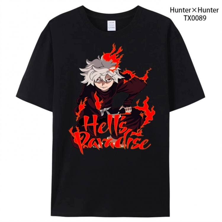 HunterXHunter Anime peripheral printed pure cotton T-shirt from S to 4XL
