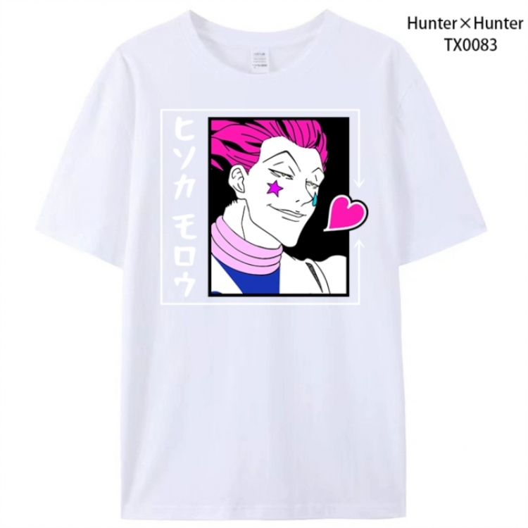HunterXHunter Anime peripheral printed pure cotton T-shirt from S to 4XL