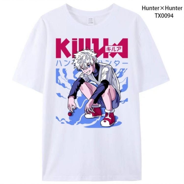 HunterXHunter Anime peripheral printed pure cotton T-shirt from S to 4XL