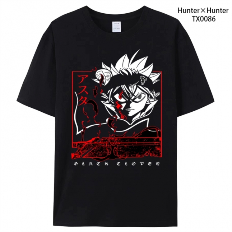 HunterXHunter Anime peripheral printed pure cotton T-shirt from S to 4XL