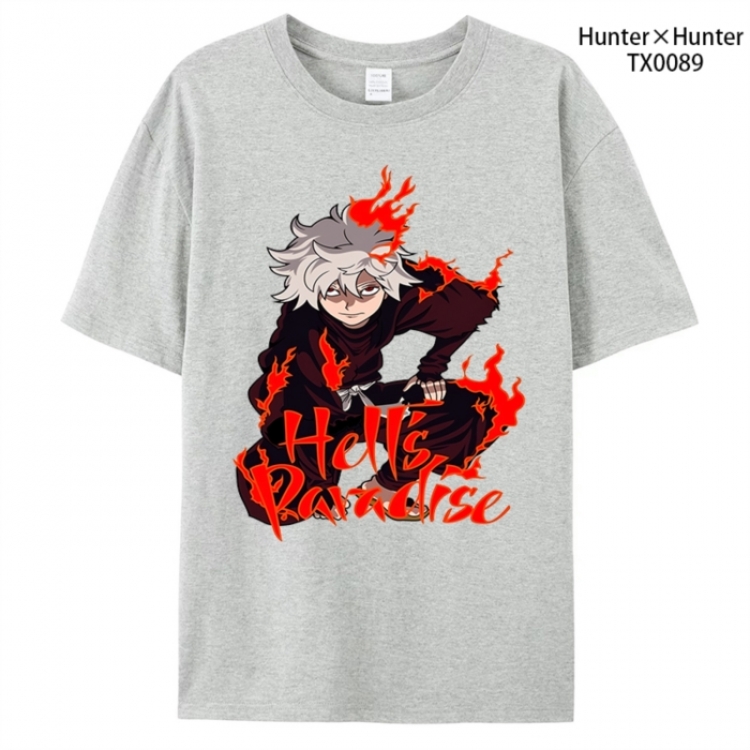 HunterXHunter Anime peripheral printed pure cotton T-shirt from S to 4XL