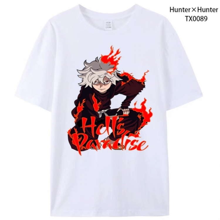 HunterXHunter Anime peripheral printed pure cotton T-shirt from S to 4XL