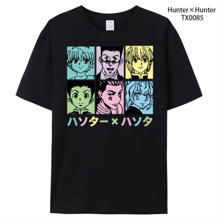 HunterXHunter Anime peripheral printed pure cotton T-shirt from S to 4XL