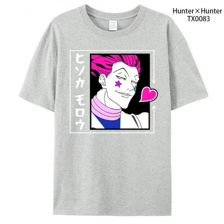 HunterXHunter Anime peripheral printed pure cotton T-shirt from S to 4XL