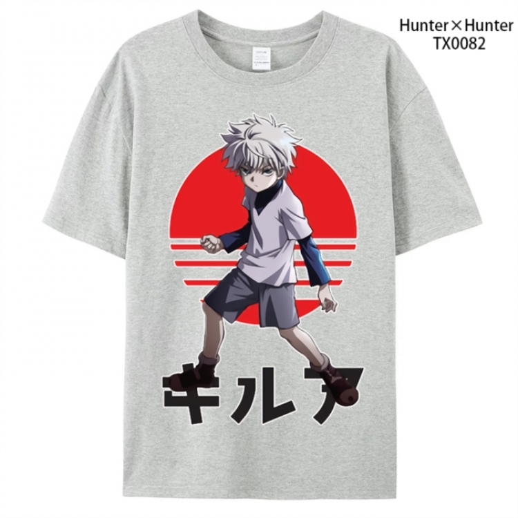HunterXHunter Anime peripheral printed pure cotton T-shirt from S to 4XL
