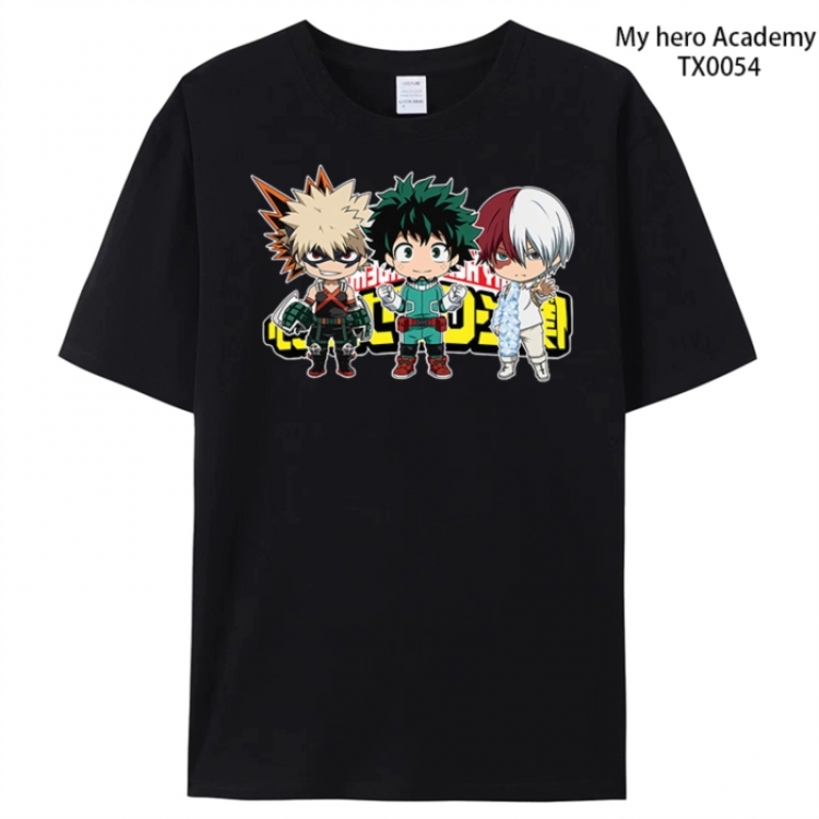 My Hero Academia Anime peripheral printed pure cotton T-shirt from S to 4XL