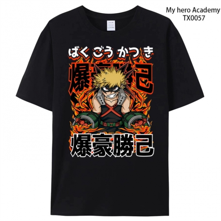 My Hero Academia Anime peripheral printed pure cotton T-shirt from S to 4XL