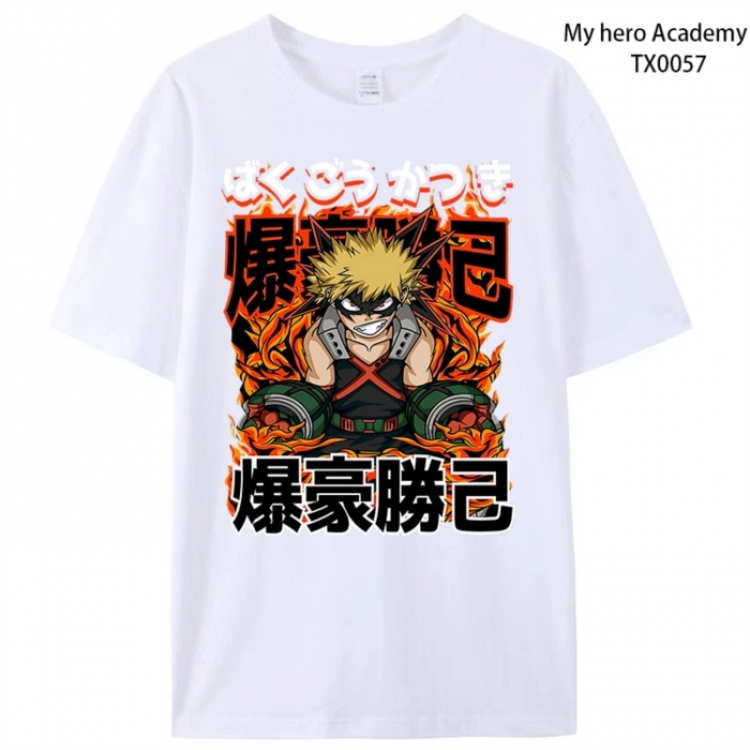 My Hero Academia Anime peripheral printed pure cotton T-shirt from S to 4XL