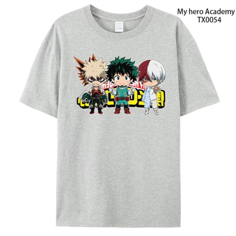 My Hero Academia Anime peripheral printed pure cotton T-shirt from S to 4XL