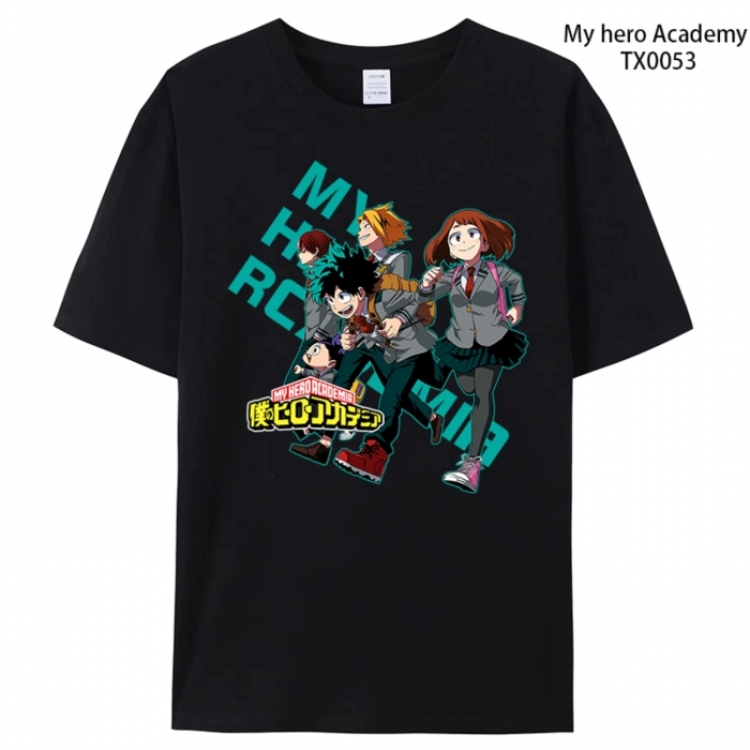 My Hero Academia Anime peripheral printed pure cotton T-shirt from S to 4XL