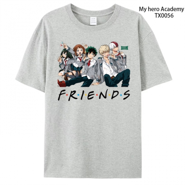 My Hero Academia Anime peripheral printed pure cotton T-shirt from S to 4XL